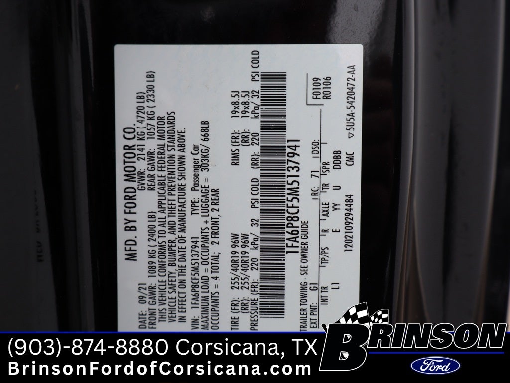 2021 Ford Mustang GT Premium