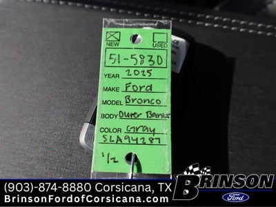 2025 Ford Bronco Outer Banks