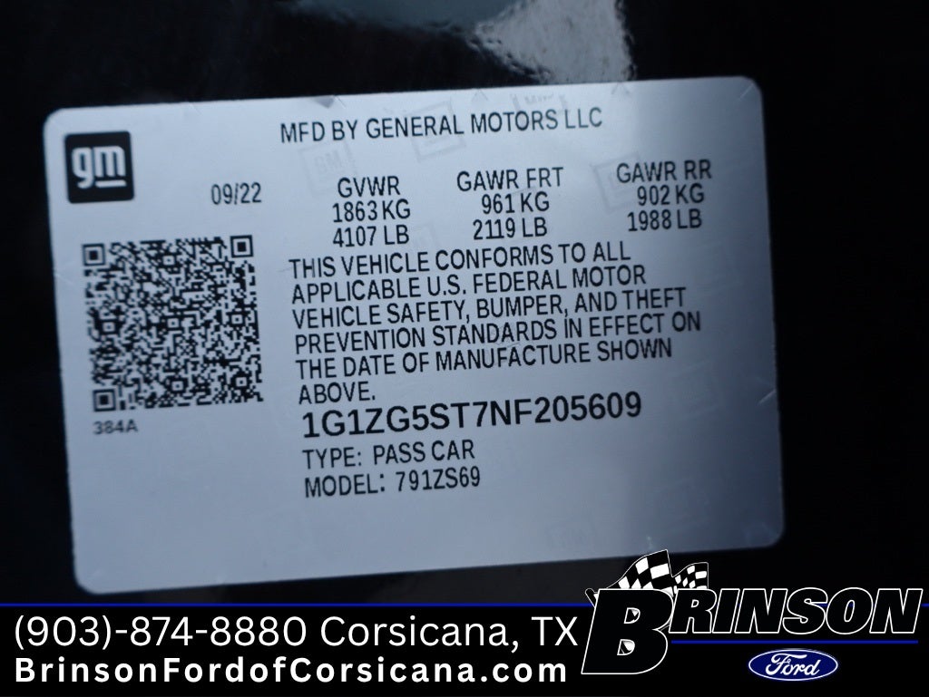 2022 Chevrolet Malibu RS