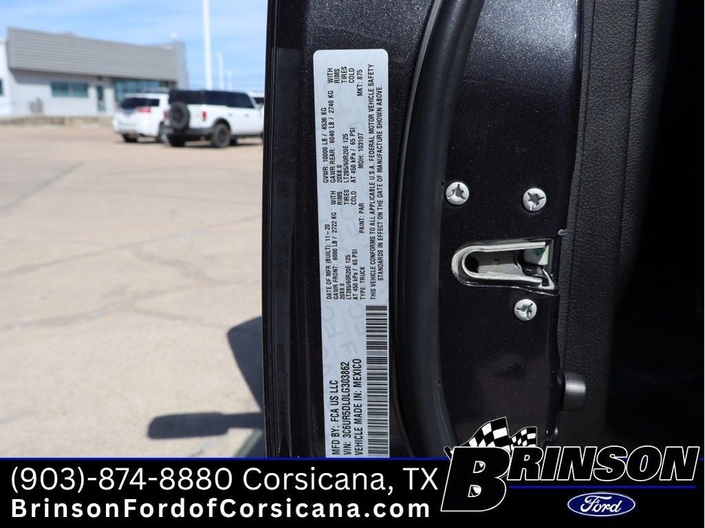 2020 RAM 2500 Lone Star