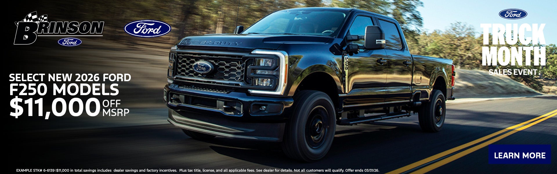 Select New 2026 Ford F250 models