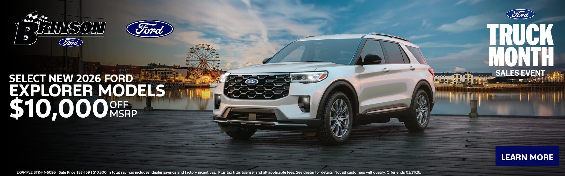 Select New 2026 Ford Explorer models