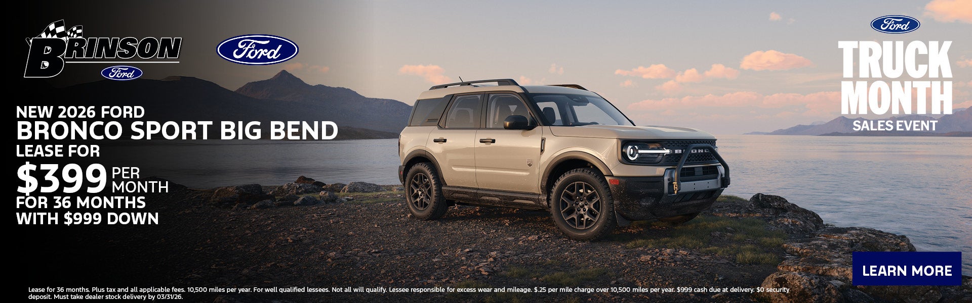 New 2026 Ford Bronco Sport Big Bend