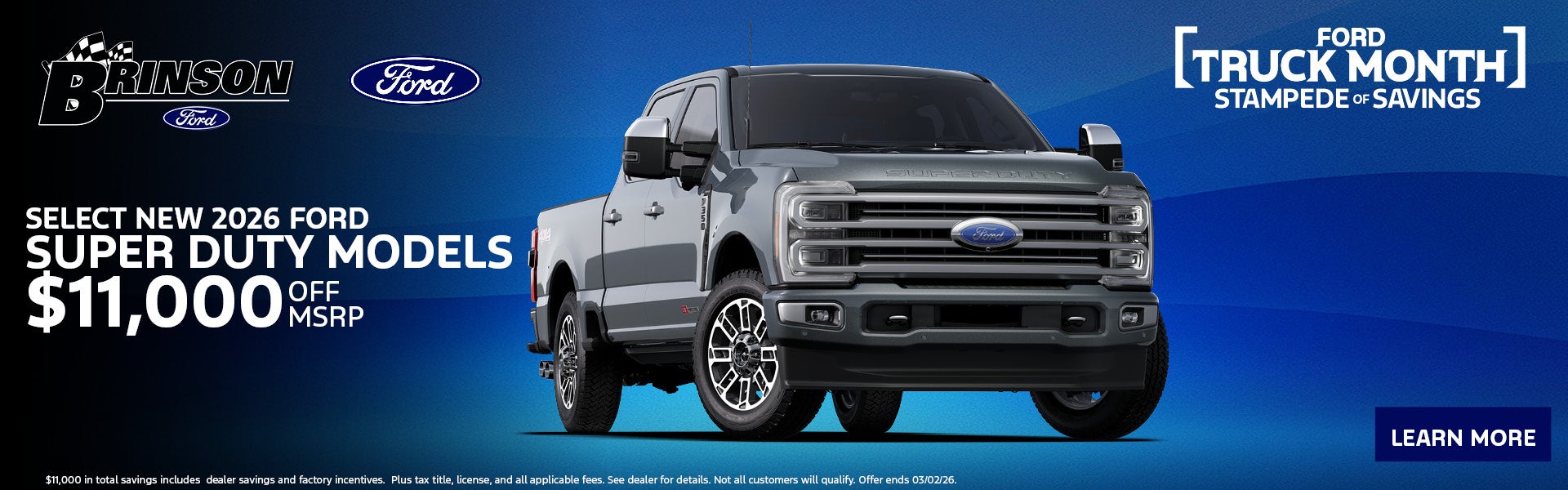 Select New 2026 Ford Super Duty models