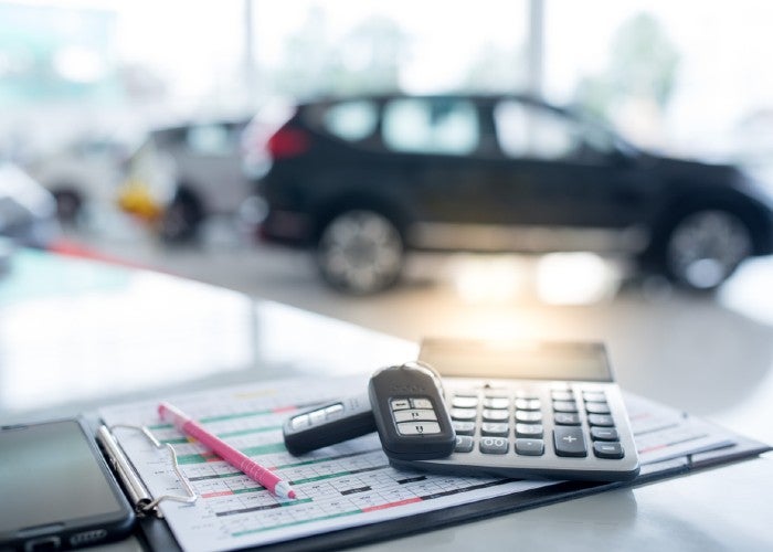 Calculator and keys *monthly payments